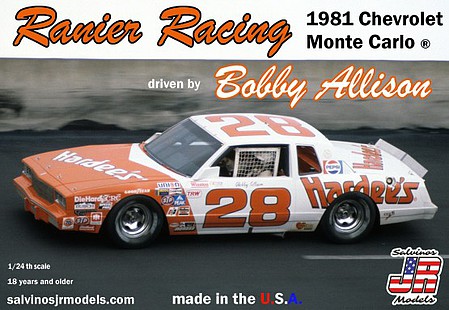 Salvinos Bobby Allison #28 Chevrolet Monte Carlo 1981 Plastic Model Race Car Kit 1/24 Scale #19810