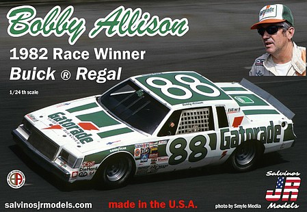 Salvinos Bobby Allisons #88 Buick Regal 1982 Daytona 500 Plastic Model Racecar Kit 1/24 Scale #1982