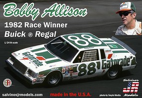 Salvinos Bobby Allison's #88 Buick Regal 1982 Daytona 500 Plastic Model Racecar Kit 1/24 Scale #1982