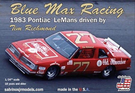 Salvinos Tim Richmond #27 Pontiac LeMans 1983 Pocono 500 Plastic Model Racecar Kit 1/24 Scale #19831
