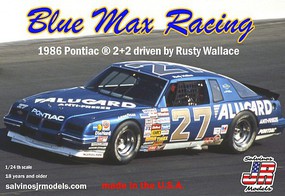 Salvinos Rusty Wallace #27 Valugard Pontiac 2+2 1986 Plastic Model Racecar Kit 1/24 Scale #19860