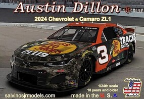 Salvinos 1/24 Austin Dillon 2024 NASCAR Chevrolet Camaro ZL1 Race Car (Primary Livery) (Ltd Prod)