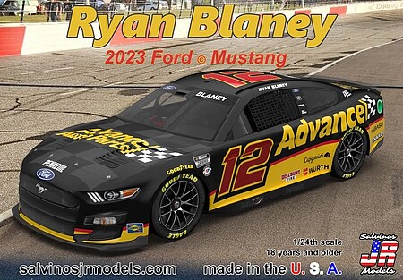 Salvinos 23 Mustang Ryan Blaney #12 Advance 1-24