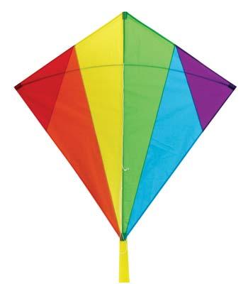 Skydog Rainbow Diamond 32 Single-Line Kite #12220