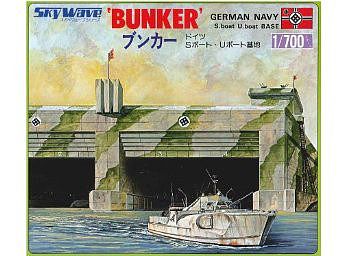 Skywave WWII German U-Boat Bunker (D) Plastic Model Military Diorama Kit 1/700 Scale #5