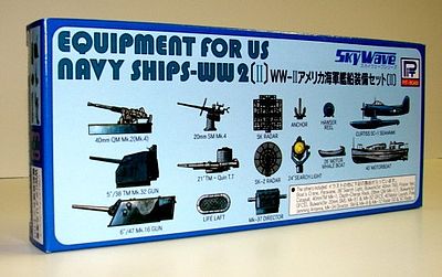 Skywave Equipment Set for US WWII Navy Ships (II) Plastic Model Ship Accessory 1/700 Scale #e9