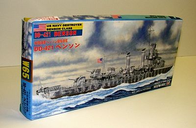Skywave WWII US USS Benson DD421 Plastic Model Destroyer Kit 1/700 Scale #w65