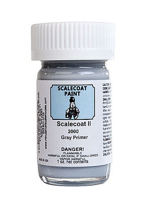 Scalecoat Scalecoat II Railroad Paint 1oz  29.6ml Light Gray Primer