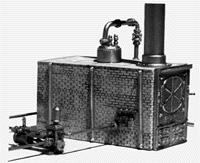 Scale-Structures Baker Hi-Steam Boiler (Unpainted Metal Casting) HO Scale Model Railroad Accessory #9105