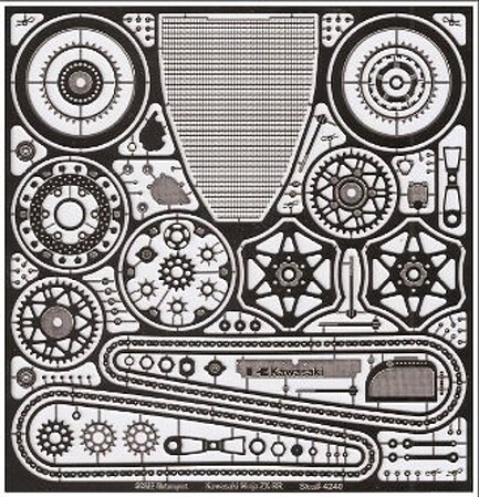 Scale-Motor Kawasaki Ninja ZX-RR Motorcycle Photo-Etch Detail Set