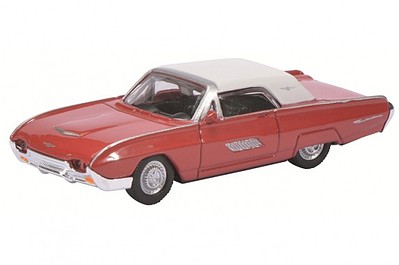 SCHUCO HO 1963 Ford Thunderbird (Red w/White Roof)