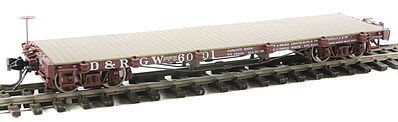 SoundTraxx 30 Flatcar Denver & Rio Grande Western #6001 HOn3 Scale Model Train Freight Car #340312