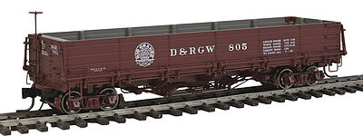 SoundTraxx Drop Bottom Gondola D&RGW #805 HOn3 Scale Model Train Freight Car #340562