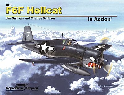 Squadron F6F Hellcat In Action (Softcover) Authentic Scale Model Airplane Book #10216