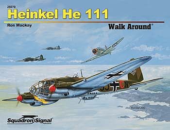 Squadron Heinkel He 111 Walk Around Authentic Scale Model Airplane Book #25070