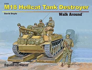 Squadron M18 Hellcat Tank Destroyer Authentic Scale Model Airplane Book #27029