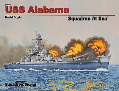 Squadron USS Alabama Squadron at Sea Authentic Scale Model Boat Book #34006