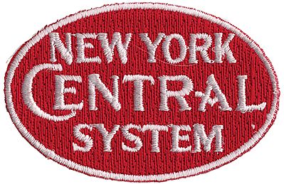 Sundance New York Central (System, Red, White) 2-3/8 Horizontal Cloth Railroad Patch #73060