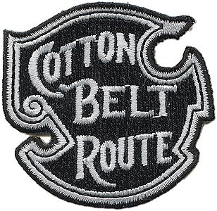 Sundance Cotton Belt/SSW (Black, White) 2 Horizontal Cloth Railroad Patch #74009