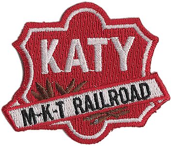 Sundance Missouri-Kansas-Texas (Katy Shield, Red, White) 2-1/4 Horizontal Cloth Railroad Patch #74045