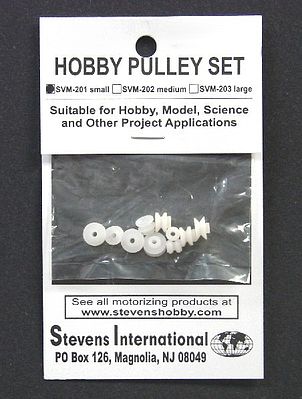 Stevens-Motors Assorted Small Plastic Pulley Set (1.9mm ID) (10pcs)