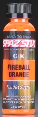 Spaz Stix SZX02100 Vernice Aerografo Fluorescente Arancione Per Carrozzeria RC Lexan