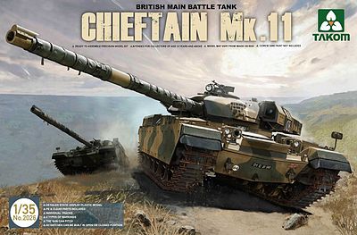 Takom Chieftain Mk.11 British Main Battle Tank Plastic Model Military Vehicle 1/35 Scale #2026