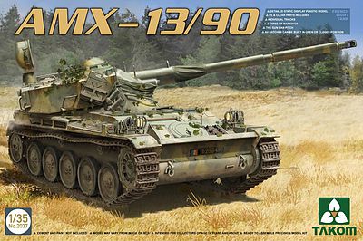 Takom AMX-13/90 French Light Tank Plastic Model Military Vehicle Kit 1/35 Scale #2037