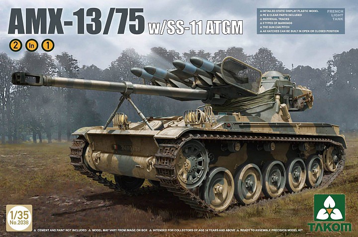 Takom 1/35 2036 I.D.F Light Tank AMX-13/75