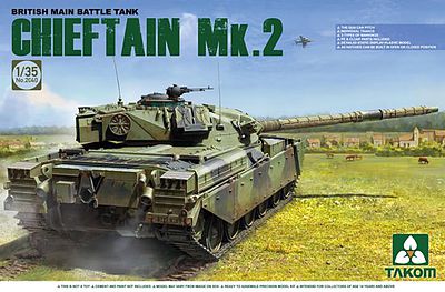 Takom British MBT Chieftain Mk.2 Plastic Model Military Vehicle Kit 1/35 Scale #2040