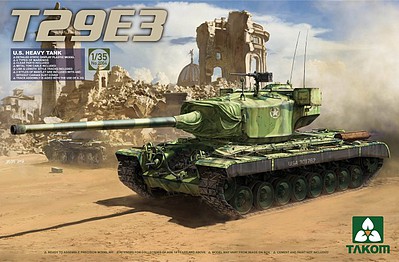 Takom U.S. Heavy Tank T29E3 Plastic Model Military Tank Kit 1/35 Scale #2064