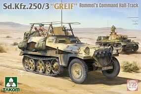 Takom 1/35 SdKfz 250/3 Greif Rommel's Command Halftrack w/2 Figures