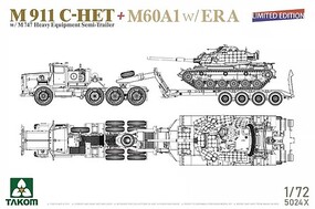 Takom 1/72 Takom M911 C-HET w/M747 & M60A1 w/ERA Plastic Model Kit