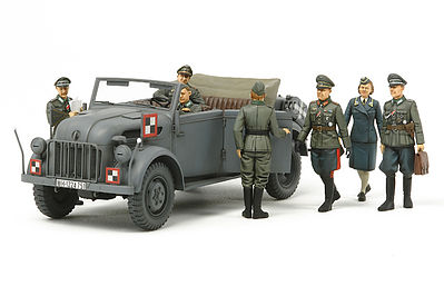 Tamiya German Steyr 1500A w/Figures Plastic Model Military Vehicle Kit 1/35 Scale #25149