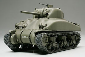 Tamiya US M4 A1 Sherman Battle Tank WWII Plastic Model Military Vehicle Kit 1/48 Scale #32523