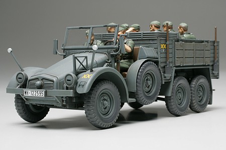Tamiya Krupp Protze 6x4 L2H143 (Kfz 70) Truck Plastic Model Military Vehicle Kit 1/48 Scale #32534
