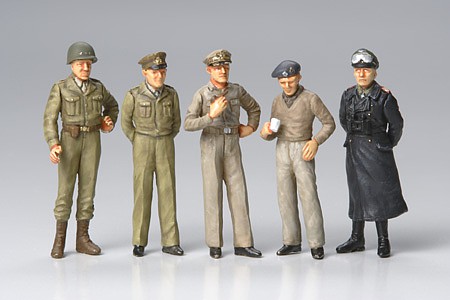 Tamiya Famous Generals Soldiers Leaders Plastic Model Military Figure Kit 1/48 Scale #32557