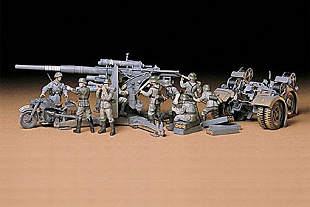 Tamiya German 88mm Gun Flak 36/37 Plastic Model Military Diorama Kit 1/35 Scale #35017