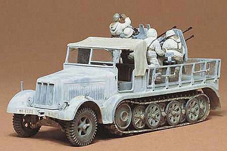 Tamiya German 8 Ton 1/2 Track Sd.Kfz. Plastic Model Military Vehicle Kit 1/35 Scale #35050