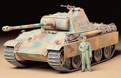 Tamiya Panther Type G Early Tank Plastic Model Military Vehicle Kit 1/35 Scale #35170
