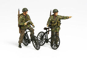 Tamiya British Paratroopers Set w/Bicylcles Plastic Model Military Figures Kit 1/35 Scale #35333