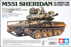 Tamiya US M551 Sheridan Airborne Tank Vietnam War Plastic Model Tank Kit 1/35 Scale #35365