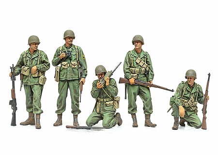 Tamiya U.S. Infantry Scout Set Plastic Model Military Figure Kit 1/35 Scale #35379