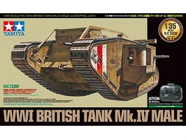 Tamiya British Tank Mk.Iv Male Plastic Model Tank Kit 1/35 Scale #48214