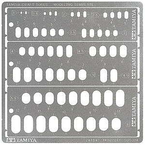Tamiya Modeling Template(Rounded Rectangles)