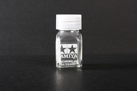 Tamiya (bulk of 6) Spare Bottle Mini Square Hobby and Model Paint Bottle #81043