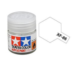 Tamiya Acrylic Mini XF86 Flat Clear 10ml Bottle Hobby and Model Acrylic Paint #81786