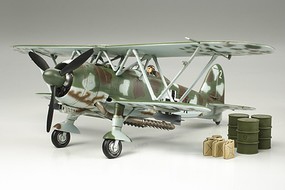 Tamiya Fiat CR42 Luftwaffe Plastic Model Airplane Kit 1/48 Scale #89722