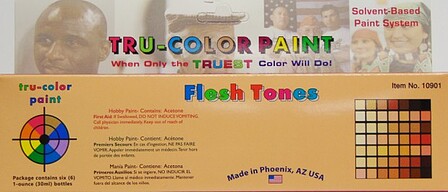 Tru-Color Flesh Tones (6 Colors) 1oz Bottles Hobby and Model Enamel Paint Set #10901