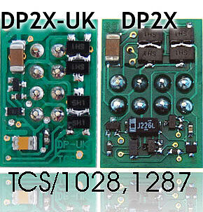 TCS DP2X-UK 2-Function DCC Decoder HO Scale Model Railroad Electrical Accessory #1287